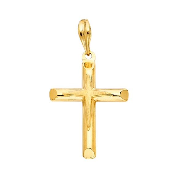 14K Yellow GoldReligious Cross Pendant